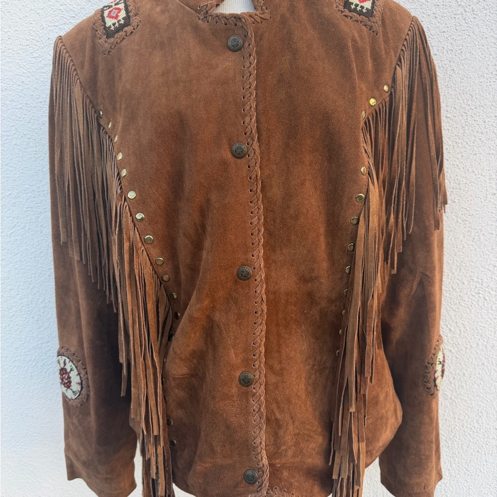 Vintage 80-90’s Fringe suede jacket